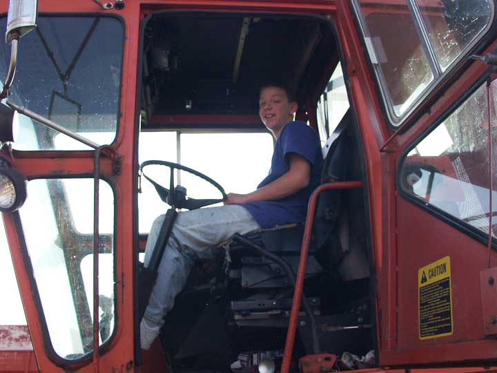 Christopher driving Uni