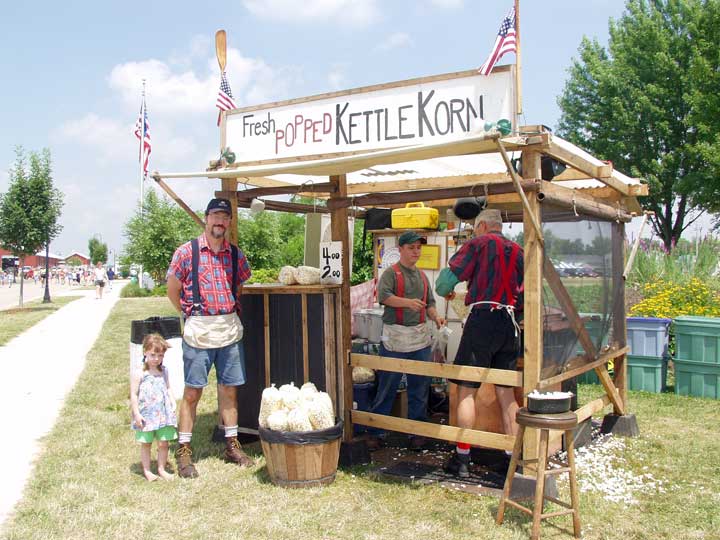 making kettle corn